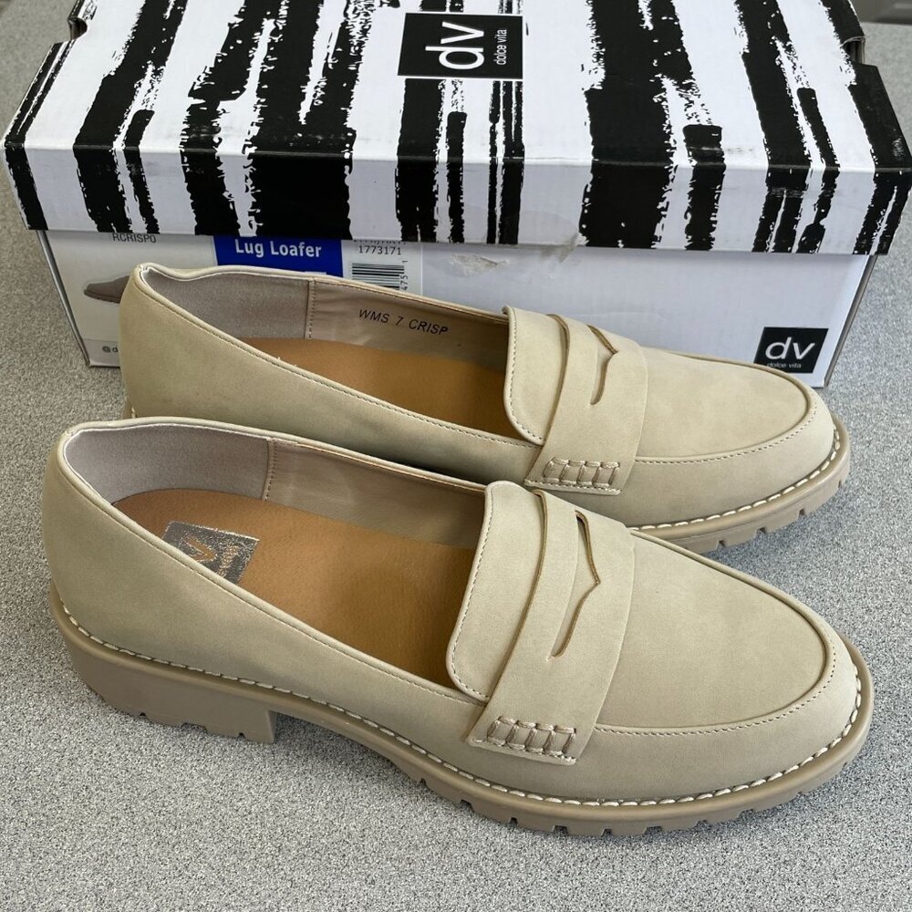 Dolce Vita Beige Lug Loafers